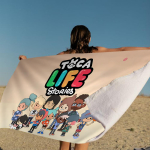 Toca Boca Toca Life World R&auml;tik Mikrofliis Rannar&auml;tik Imav Kiirkuiv Pehme Jooga Ujumine Kuurort M&auml;gironimine R&auml;tik W100*H200(CM)