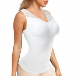 Suurusele Naiste Camisole Sisseehitatud Rinnahoidjaga Kujundav Aluss&auml;rk K&otilde;hukontrolli Camisole Pitsiline Salendav Kompressioon Aluss&auml;rk Kujundaja L