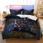 3D prinditud The Vampire Diaries voodipesukomplekt poistele t&uuml;drukutele &uuml;heinimesevoodi kuninganna suurus tekikott padjap&uuml;&uuml;r voodi lapsed t&auml;iskasvanud kodu tekstiil 135x200cm