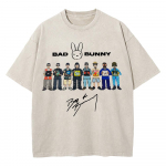 Bad Bunny Deb Tirar Ms Fotos Maailmatuur T-s&auml;rk Meestele DTMF Naljakas Konn &Uuml;lem&otilde;&otilde;duline Puuvill Aprikoos Vintage Pesemata T-s&auml;rgid S