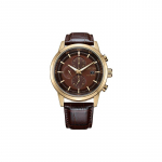 CITIZEN Eco-Drive Seeria Mood ja Vabaaeg P&auml;ikeseenergia Kvarts Nahkrihm Meeste K&auml;ekell Pruun T&auml;hik CA0612-14X beež
