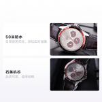 CASIO STANDARD seeria &auml;ri-moe kolme silmaga kronograaf Kvarts ehtsast nahast rihm meeste k&auml;ekell h&otilde;bedane sihverplaat MTP-1374L-7A1 must