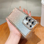 Luksuslik plaaditud s&auml;deleva teemandi ja litritega Bling &uuml;mbris Samsung Galaxy S25 S24 Plus Ultra jaoks Pehme silikoonist p&otilde;rutuskindel kaitsekaas For Samsung S25