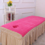 &Uuml;lipeen kiust pehme ilusalongi voodir&auml;tik auguga SPA massaaživoodi lauakate massaaž f&uuml;sioteraapia paksenenud vannir&auml;tik 80x180cm