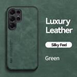 K&uuml;lmutatud Nahast Telefonikate Samsung S26 S25 S24 S23 S22 S21 S20 Note 20 Ultra Plus FE S25 Edge jaoks P&otilde;rutuskindlad Bumper-&uuml;mbrised Galaxy S24+