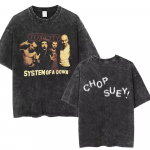 2026 Pesitud Vintage System of A Down T-s&auml;rk Mehed Naised Puuvillane Kvaliteet L&uuml;hikeste Varrukatega T-s&auml;rgid Meessoost Rockimuusika B&auml;ndi Multikakujundusega T-s&auml;rgid S mitmev&auml;rviline