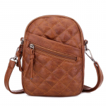 Yogodlns Retro v&auml;ike Crossbody kott naistele PU nahast &otilde;lakott Mini Messenger kott Casual br&auml;ndi disainiga k&auml;ekott Lady rahakott bolso 14x7x20cm pruun