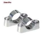 5/10tk 16mm-50mm Reguleeritav Toruklamber Riistvara Kinnitusosa Alumiiniumisulam / 304 Roostevaba Teras Riistvara Kinnitusosa Fikseeritud Klamber gray