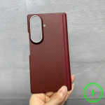 &Auml;riline Sile Kevlari Tunnetusega Magnetiline &Uuml;mbris Samsung Galaxy Z Fold 8 Ultra 7 6 jaoks S&uuml;sinikkiust Tekstuuriga PC Nahast Tunnetusega Kaitsekaas Galaxy Z Fold 8 Ultra