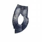 GlowGirl Y2k Ameerika Vintage Bootcut Teksap&uuml;ksid T&auml;ispikkus Kulunud Subkultuur Denim Punk Stiil Retro Kitsas T&otilde;mblukk Keskmine V&ouml;&ouml;koht S&uuml;gis S