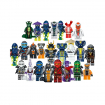 24 tk Ninjago minikujukest Meistri ehitusklotside m&auml;nguasjad Kollektsioon Lauapealne m&auml;nguasi lastele t&auml;iskasvanutele