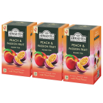 Ahmad Tea Virsik Passion Fruit Kotid 20 3 pakki individuaalselt pakitud Briti kuulus kaubam&auml;rk must