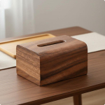 P&auml;hklipuu Salvr&auml;tikukasti Kate Moodne Minimalistlik Puidust Salvr&auml;tik Hiina T&uuml;&uuml;pi Dosaator jaoks Walnut Small brown