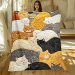 Armsad magavad kassid tepitud tekk flanellist visketekk hubane kassis&otilde;prade kingitus kodu sisustus pehme soe lemmikloomateemaline voodipesu 130x150cm white