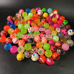 100 tk Mini V&auml;rvilised H&uuml;ppavad Pallid Lastepeo Kingitused Elastsed H&uuml;ppepallid M&auml;nguasjad Ujuv Pall Muna Keerutamise Masina M&auml;nguasi Lastele TMZ