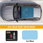 Auto katuseluugi kile Mercedes Benz GLB X247 2019-2025 jaoks TPU PPF Soojusisolatsioon UV-vastane Kriimustuskindel Katuseluugi Kate 19-25 Ice blue white