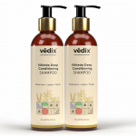Vedix Vikleda S&uuml;gavniisutav &Scaron;ampoon Kuivadele Juustele | Ayurveda &Scaron;ampoon Meestele ja Naistele | Komplettpakend | 200 ml*2