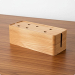 Pikendusjuhtmete karp p&auml;hklipuidu viimistlusega Lauakorraldaja Lihtne puidust kontorisse, kabinetti Walnut L