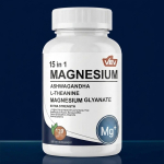 VEV 15-&uuml;hes magneesiumgl&uuml;tsinaadi kompleks koos ashwagandha ja L-teaniiniga (120 kapslit) 1pack