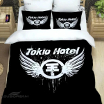 Tokio Hotel B&auml;ndi Prindiga Voodipesukomplektid Peen Vooditarvete Komplekt Tekikott Voodikate Komplekt Voodipesukomplekt Luksuslik S&uuml;nnip&auml;evakink 135x200cm