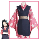 Makomo Cosplay Kost&uuml;&uuml;m &Uuml;htne Peokleit Anime Kimono T&auml;ielik Komplekt 150 pink
