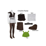 Koletis Shrek cosplay kost&uuml;&uuml;m Shrek cosplay Halloweeni cosplay kost&uuml;&uuml;m XXL&Other black
