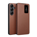 QIALINO Magnetiline Ehtne Nahast Nutikas Une-&Auml;rkamise Telefonikott Samsung Galaxy S26+ 5G jaoks For Galaxy S26 5G pruun