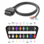 Universaalne OBD OBD2 16-pin emane DIY pikenduskaabel OBD 2 pikendatud pistik auto diagnostikavahenditele OBD2 skannerile Female 30CM gray
