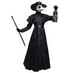 Halloween Keskaegne Kapuutsiga R&uuml;&uuml; Katkujoodiku Kost&uuml;&uuml;mi Mask M&uuml;ts Meestele Munga Cosplay Steampunk Preester &Otilde;udus V&otilde;luri Keep 5XL L