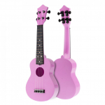 4 keelpilliga 21-tolline sopran Ukulele t&auml;iskomplektid Akustiline Hawaii kitarr Kitarri instrument lastele roosa