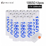 PALO 18650 3,7 V 3200 mah 18650 liitiumaku taskulambi akude jaoks valge
