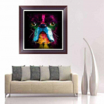 Teemantmaaling v&auml;rviline kutsika ristpistes n&auml;put&ouml;&ouml; Kodu dekoratiivne t&auml;isruudu teemanttikandid 30x30CM