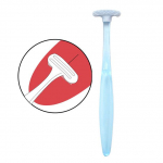 Pehme keelehari Keele pinna puhastamine Suupuhastusharjad Keelekaabitsa puhastusvahend sinine