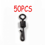 50 tk Q-kujuline mattmust messingist Kwik kiirvahetusklamber karpkalap&uuml;&uuml;gi terminali tarvikute jaoks, suurus 4