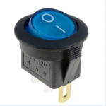 10 tk 4 v&auml;rvi 3 kontaktiga LED-valgustiga paadi klahvl&uuml;litid, auto SISSE/V&Auml;LJA klahvl&uuml;liti sinine