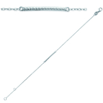 Les Tr&eacute;sors De Lily [K3446] &ndash; h&otilde;bedane k&auml;ev&otilde;ru 'Chor&eacute;ographie' h&otilde;bedane (roodiumiga kaetud) &ndash; 20x2 mm h&otilde;be