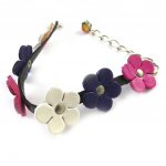 Les Tr&eacute;sors De Lily [N8850] &ndash; k&auml;sitsi valmistatud nahast k&auml;ev&otilde;ru  New Life  roosa lilla elevandiluu (k&auml;sit&ouml;&ouml;) mitmev&auml;rviline