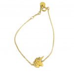 7bis [P5640] - Bracelet artisanal acier 'Licorne' dor&eacute; - 15x12 mm kuld