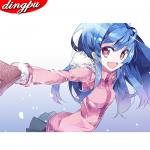 Teemantv&auml;rvimiskoer 5D DIY T&auml;is&uuml;mmargune teemanttikandid Loomad Rhinestone'i pildid Kodukaunistus 20X30CM