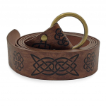 Keskaegne reljeefne Viking Vegvisir PU-nahast O-r&otilde;ngasrihm Retro-renessansiaegne ratsupandlad, nahast v&ouml;&ouml;rihm meestele tumesinine v&auml;rv