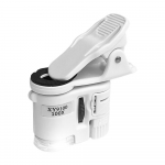 Universaalne klambrit&uuml;&uuml;pi mikroskoop 100x suurendusklaas telefoniklambriga, sisseehitatud LED-valgus UV-valuuta valge