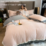 Talvine paksendatud soe piimaga sametvoodi Neli komplekti tuhandete lindude jaoks lihtsad beebi sametlinad Queen