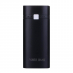 5V 2/4 pesa 5600mAh/10000mAh 18650 akukarbi &uuml;mbris DIY Power Bank laadija korpusega laadimis&uuml;mbris 2/4x18650 liitiumioonakude jaoks 2 slot must