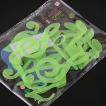 15 tk. Pimedas seinas helendav j&otilde;ulunoodi kleebis 15pcs roheline