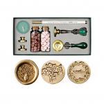 Retro vaha pitseri komplekt tihendusvaha helmed vaha sulamislusikas vaha pitsat templi k&uuml;&uuml;nal vahetatav vask Style 3