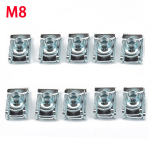 10 tk M4/M5/M6/M8 65 mangaanterasest klambrimutter/reed U Mutrid Speed ​​Clip Kinnitus Erinevad komplektid Terasklambri mutter mootorrattaautole
