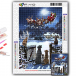 5D DIY Teemantmaal Ristpistega j&otilde;ulupuu J&otilde;uluvana Lumemees Teemanttikandid Mosaiik Seinakunst Kodukaunistus Full Round 20X30CM