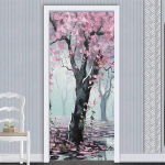 P&otilde;hjamaade stiilis taimne seinakaunistus Seinakleebis DIY lilled Troopilised palmilehed Seinakleebised Moodsa kunsti vin&uuml;&uuml;lkleebised seinamaalingud 77x200cm