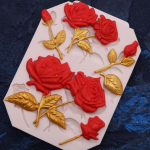 Uus DIY Roosi Silikoonvorm Koogivorm Fondant &Scaron;okolaadikoogi Kaunistamise T&ouml;&ouml;riist Vorm
