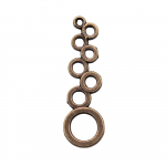 10tk Ringid &Uuml;hendus Amuletid Ehted Komponendid Aksessuaarid Antiik pronks V&auml;rvus Tsingisulam 37X11mm